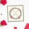 Flowers Leaves Wreath Clear Stamps for Card Making, Floral Lace Arrows Rubber Stamps Writing Lines Transparent Stamp Seal